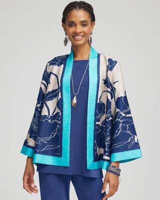Travelers™ Collection Reversible Floral Crushed Jacket | Chico's